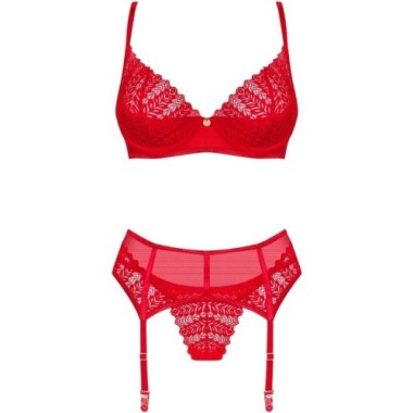 INGRIDIA ENSEMBLE DEUX PIÈCES SANS CROCHLES ROUGE M/L