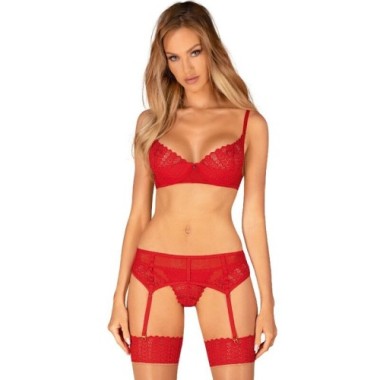 INGRIDIA ENSEMBLE TROIS PIÈCES ROUGE XS/S