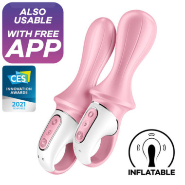 AIR PUMP BOOTY 5+ VIBRATEUR ANAL GONFLABLE ROSE